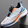 Sapatos Casuais Masculinos Nova Cor Gradiente Sapatos Esportivos Juvenis Respiráveis Solado Ultraleve Botão Rotativo Sapatos de Corrida Masculinos