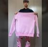 Suéter deportivo con capucha tipo jersey CRADE nuevo 2025, pantalones de dos piezas falsos a juego, traje bordado para hombre y mujer, Y2K