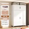 Armario de uso doméstico con puertas, armario de almacenamiento a prueba de polvo, armario simple para dormitorio, armario de almacenamiento para apartamentos de alquiler, armario tipo vestidor