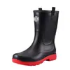 Zapatos Impermeables de Moda para Hombre hasta la Pantorrilla, Zapatos de Lluvia, Botas de Lluvia, Pesca, Verano, Para Caminar sobre el Agua, Zapatos de Goma Engrosados, Personalidad, Cubrezapatos de Trabajo para Adultos