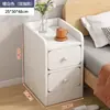 Mesita de noche para apartamentos pequeños, mueble de almacenamiento ultradelgado, estante simple para viviendas de alquiler, mesita de noche estrecha para dormitorio