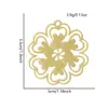 Aço Inoxidável 304 Pingente Cruzado de Flor Acessórios Nicho Pastoral DIY Colar Pulseira Joias Pingente de Pétala Recortada