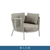 Sofá de Ratán para Exteriores Silla de Ratán para Patio Balcón Combinación de Sofá Silla Abierta para Exteriores Muebles de Ratán de Diseñador