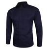 Comércio exterior roupas moda cor tamanho grande camisa masculina manga longa Four Seasons negócios casual camisa homens eBay atacado
