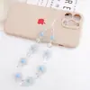 Cuentas para Joyería Nueva Flor Acrílica con Cuentas Cadena para Teléfono Móvil Accesorios de Joyería DIY Cuerda para Teléfono Móvil Flor Mate Anti