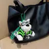 Nuevo Lindo Peluche Perro Westie Creativo Liga para el Cabello Muñeca Falda Llavero Cachorro Lindo Colgante de Bolso para Mujeres
