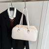 Bolso de bolos de estilo coreano, moderno, de color sólido, sencillo, versátil, portátil, tipo Boston, bolso de hombro de gran capacidad para uso diario.
