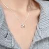 Colar Laço Doce Tridimensional para Mulheres Verão Luxo Acessível Design Nicho Estilo Ins Simples e Exquisito Atacado Corrente Clavicular