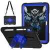 Comercio exterior adecuado para funda protectora ipad10 de 10.9 pulgadas con correa para el hombro soporte de silicona anticaídas funda protectora punk