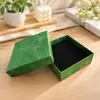 Nueva caja de anillo estilo chino, caja de joyería, caja de embalaje clásica, caja para pendientes y collares, caja de joyería verde esmalte