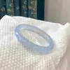 Pulsera de cristal de jade de cuarzo azul cielo al por mayor de fábrica pulsera de jade tintineante pulsera de jade helado