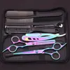 Tesoura de Barbeiro Tesoura de Corte Plano com Dentes Afinar Franja Ferramentas Domésticas de Alta Qualidade Kit de Cabeleireiro com Navalha Comércio Exterior Transfronteiriço