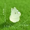 Micro Paisagem Desenho Animado Bonito Coelho Luminoso Estéreo Ornamentos Diy Decorações Acessórios Desktop Resina Pequenos Ornamentos