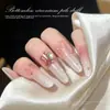 Adornos para uñas K9 rojo-rosado, sin base, de ángulo recto, multifacéticos, ultra brillantes, strass grandes hechos a mano con forma de huevo de paloma, bolitas de strass para uñas, accesorios decorativos
