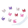 Aleación Plata Dibujos Animados Accesorios de Joyería Garra de Gato Máscara de Mariposa Colgante de Zorro Cadena para Teléfono Móvil DIY Colgante para Llavero