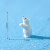 Paisaje Micro Creativo Realista Figuras de Oso Polar Madre e Hijo Escena de Nieve Accesorios de Decoración DIY Resina Adornos Pequeños