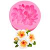 Molde de silicona de flor de gardenia, flor de huevo, molde para decoración de pastel de azúcar volteado, chocolate, molde para hornear DIY