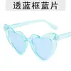 Moda nuevo amor gafas de sol para mujer tendencia europea y americana bisagra dientes corazón de melocotón gafas de sol personalizadas fabricantes de gafas al por mayor