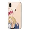 Adecuado para Funda de Teléfono Móvil Iphone15 Exportación Xsmax Moda Pintado a Mano Funda de Niña