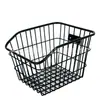 Canasta Trasera para Bicicleta Canasta para Bicicleta de Montaña Reflector Canasta Portaequipajes Trasero Almacenamiento Alforja Escolar Ampliada para Bicicleta con Cubierta
