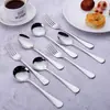Acero inoxidable 304 vajilla occidental serie 1010 cuchara redonda cuchara de punta cuchara cuchara cuchara para plato principal rueda de tela cuchillo ligero tenedor cuchara