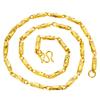 Explosiones arena oro 5mm collar hexagonal corto sólido para hombre y mujer transfronterizo oro moneda europea fabricantes directos grande favorablemente