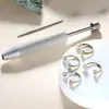 Novo Argola de Nariz em Aço Inoxidável Transfronteiriça 20g com Zircônia Dupla Barra C Argola Versátil para Cartilagem Auricular Joia para Piercing Corporal Ornamento Nasal em Estoque