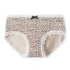 Atacado de Fábrica Roupa Íntima Feminina 100% Algodão 10A Antibacteriana com Entrepernas Estendida Calcinhas Femininas para Meninas Estampa de Leopardo Bolinhas