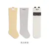 Calcetines para bebé para primavera y otoño, calcetines lindos de dibujos animados hasta la rodilla, sin costuras, ajuste holgado, no restrictivos, calcetines altos de algodón para bebé hasta la rodilla