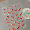 Adesivos para Nail Art Estrela Dopamina Embossados em Estoque, Adesivos para Unhas Coração Vazado Colorido 3D e Estrela de Cinco Pontas, Modelo Sl