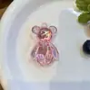 Llavero Creativo de Oso Acrílico Colorido Galvanizado Lindo Colgante para Bolso de Pareja Pequeño Regalo