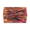 18cm Europeu e Americano Transfronteiriço Estampado Cruz Yoga Esportes Faixa de Cabelo Laço Nó Retrô Castanha Lado Largo Tie Dye Faixa de Cabeça Turbante