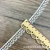 Nueva Cinta de Encaje Bordado Ligero de Poliéster Soluble en Agua de 1.5 CM de Ancho con Código de Barras Bordado Accesorios para Vestido de Novia Venta al por Mayor