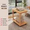 Mesa de Centro Móvil con Tapa Abatible Mini Sofá Mesa Auxiliar Estante de Almacenamiento para Apartamento Pequeño Mesa de Noche para Dormitorio Mesa Pequeña con Ruedas