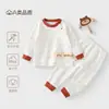 Conjunto Dividido Unisex para Bebé con Apertura en el Hombro para las Estaciones de Primavera y Otoño Ropa y Pantalones de Otoño para Recién Nacidos Ropa de Dormir Ropa para Bebés