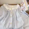 Pijama Estilo Ins para Mujer, Nuevo Estilo de Verano, Shorts de Manga Corta, Cárdigan Lindo de Estudiante, Conjunto de Verano