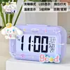 Melody Mini Luminoso Digital Pequeño Despertador Temporizador Estudiante Mesita de Noche Portátil Reloj Escritorio Inteligente Hora Digital