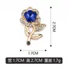 Pingente de flor com pedra preciosa dourada KC, berloque para colar e pulseira DIY, acessórios de joalheria, direto do fabricante, disponível para pedidos mistos e vendas transfronteiriças