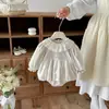 Macacão de bebê estilo coreano, nova coleção outono/inverno, vestido de veludo estilo princesa, macacão de manga longa para bebês meninas, qualidade Classe A