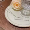 Joyería Transfronteriza Europea y Americana Moda y Exquisito Colgante Nicho Cadena Clavicular No Descolorante Oro de 18K Acero Titanio Accesorios de Collar para Mujer