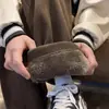 Calça de Veludo Super Grossa de Caxemira Masculina com Forro de Lã Espessada Preta Quente de Inverno Adolescente Peça Única de Caxemira Calça de Pernas Largas