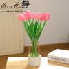 Flor Artificial Tulipa Curta de PU Enfeites Criativos Flor com Toque Real Fornecimento Direto da Fábrica Planta Flor Artificial Planta Artificial Flor Artificial