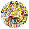 50 Piezas de Pegatinas de Dibujos Animados Qiaohu para Educación Temprana, Impermeables, Adecuadas para Cuadernos, Teléfonos Móviles, Baterías Portátiles y Diarios, Al Por Mayor