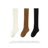 Calcetines Altos para Niños Sin Costuras Calcetines de Uniforme Estudiantil Calcetines para Niños Gris Oscuro Blanco Calcetines Altos hasta la Rodilla para Niñas