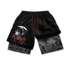 Pantalones Cortos Serie Dragon Ball Impresión Digital 3D Adulto Doble Capa Pantalones de Playa Amazon Comercio Electrónico Transfronterizo Caliente Fábrica
