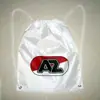Conjunto de fábrica-bolsa de cordón de bronceado 210d bolsa de cordón de bronceado algodón poliéster poliéster bolsa de cordón dorada y plateada logotipo impreso