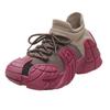 Zapatos de Verano Gruesos para Mujer tipo "Dad Shoes", Tenis Transpirables tipo Calcetín de Fly-Knit, Zapatos Casuales de Pulpo, Zapatos para Aumentar la Altura