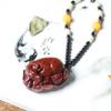 Hoja pequeña Palo de rosa pequeño lindo león colgante accesorios diy pequeño grande tallado colgante para colgar llaves colgante de coche accesorios