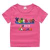 2023 nueva ropa infantil, camiseta de manga corta de verano para niños, camisa de algodón para niños y niñas, camiseta de media manga para bebés, top para niños
