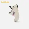 Sapatos Infantis Balabala Kuromi Tênis para Meninas Sapatos de Pai Crianças Primavera e Outono Branco Respirável Sapatos Sanrio